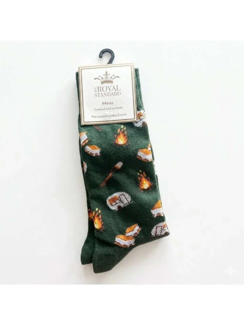 NWT The Royal Standard Men's‎ Camping Socks Green ONE SIZE Preppy Outdoor Nature
